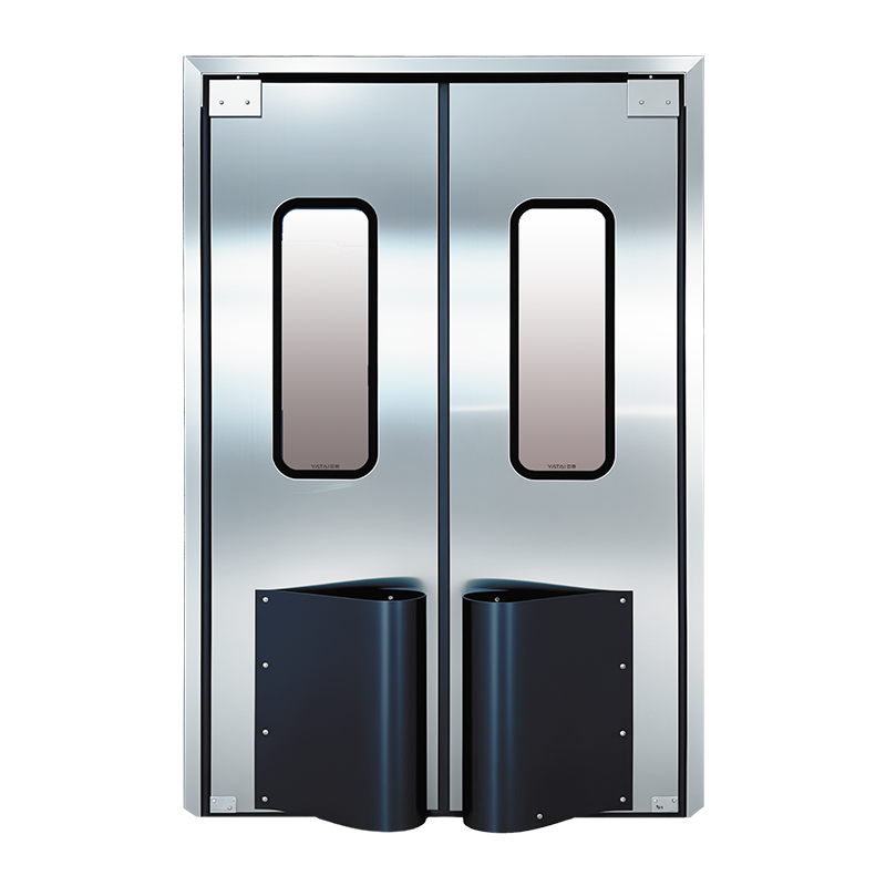 Rozsdamentes acél kétirányú ütközésgátló ajtó